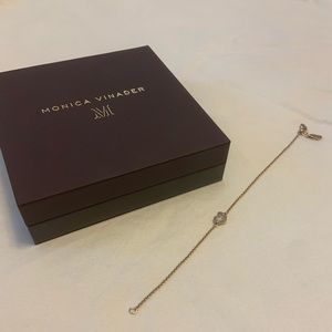 Monica Vinader Nura Mini Heart Bracelet